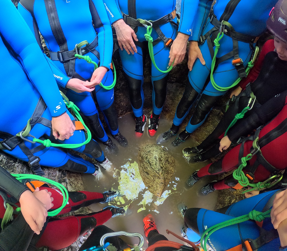 betriebsausflug-salzburg-canyoning-almbachklamm