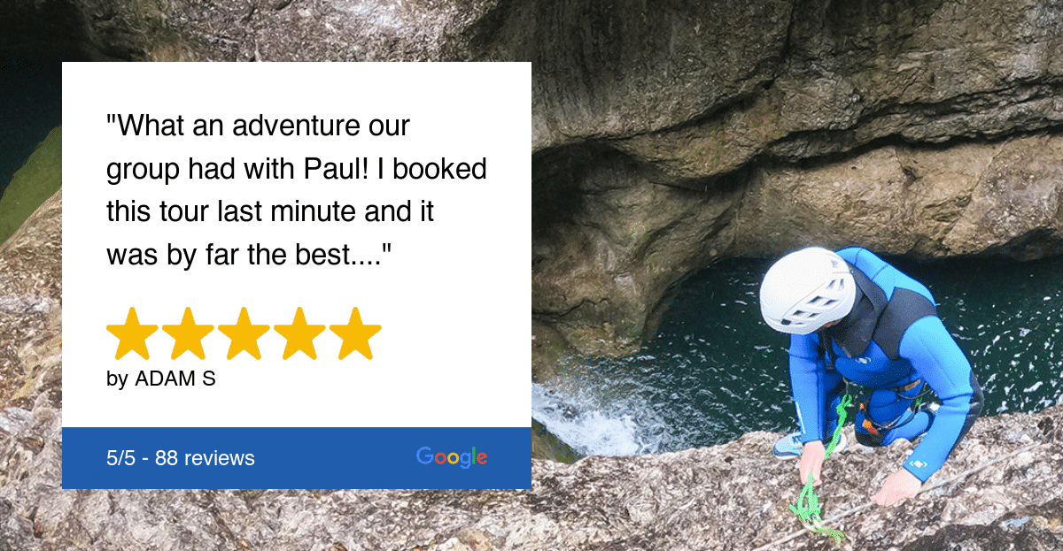 r bachelor party canyoning tour with Paul in Almbachklamm near Salzburg.